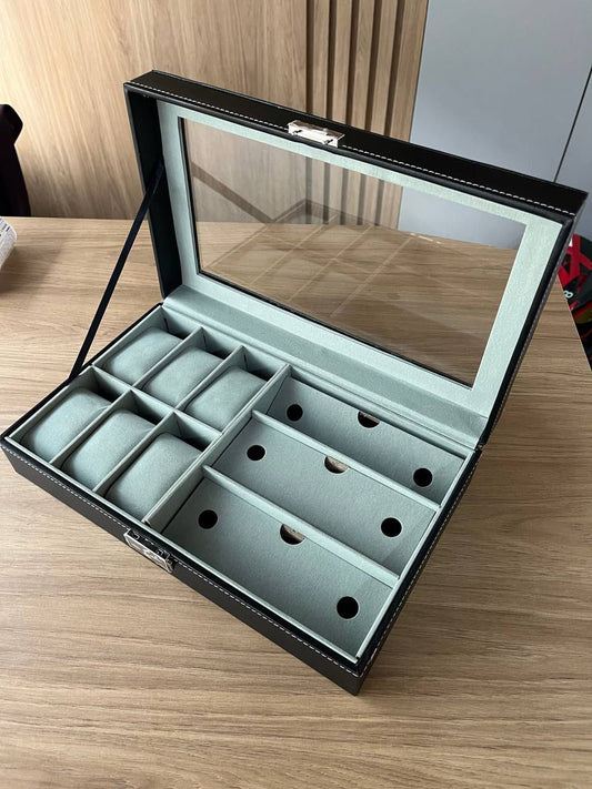 ORGANIZADOR DE 6 RELOJES Y 3 GAFAS PREMIUM