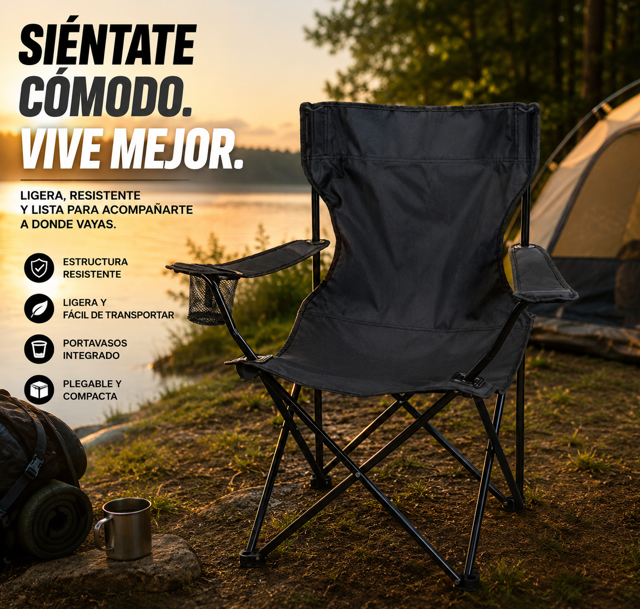 SILLA PLEGABLE CAMPING