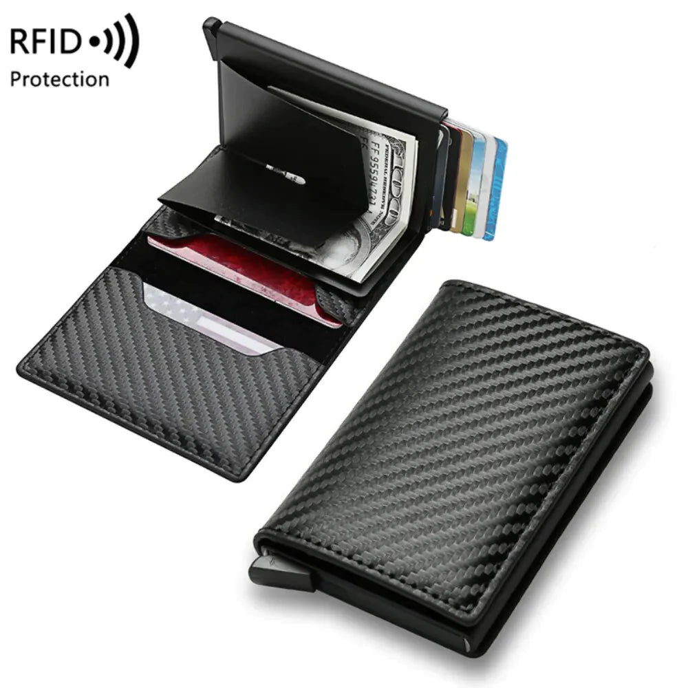 BILLETERA TARJETERO DESPLEGABLE RFID