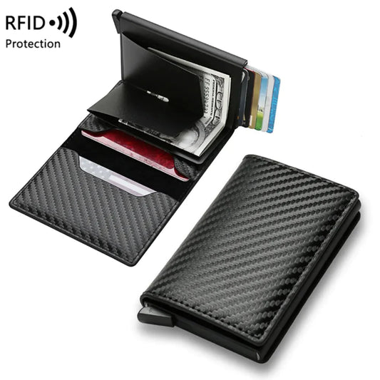 BILLETERA TARJETERO DESPLEGABLE RFID