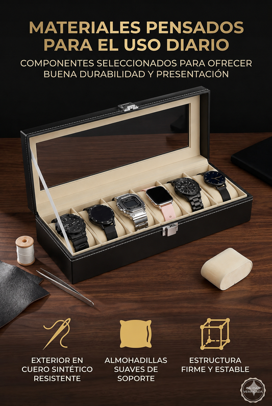 ORGANIZADOR DE RELOJES X6 PREMIUM